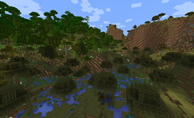 Swamp, jungle and savanna plateau