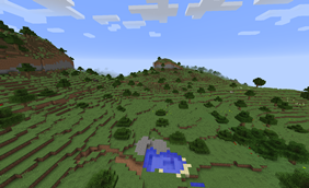 Shrubland valley