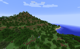 Hilly coastline