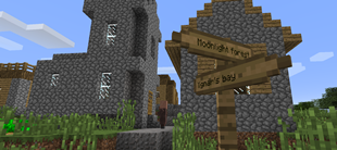 A signpost with destinations - old