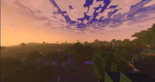 Sunset from the seed used