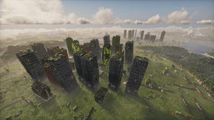Big Lost City zone (Bird's eye view)