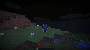 Player outline at night
