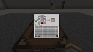 Four iron and a block of redstone