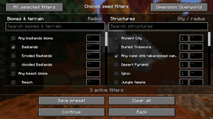 Seed Scout - Filters