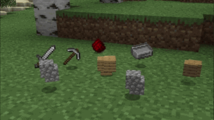 Items face towards you when you can pick them up.