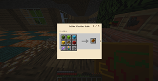 Guide book crafting recipe