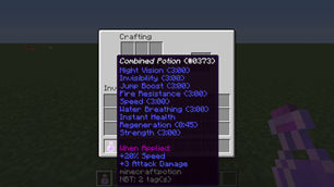 Get a combined potion back