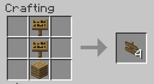 Signpost crafting - oak - old