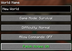 Patch Notes toggle