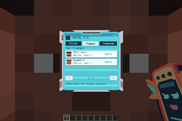 Royal Z-A inside Cobblemon Smartphone, showing a same-rank player and an Easy NPC trainer with points and availability.