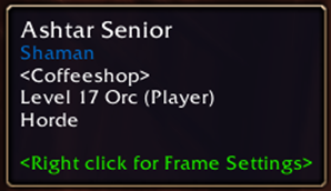 Player tooltip