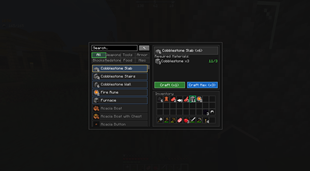 Gridless Crafting Table GUI