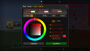 Layout Editor - Bar Editor