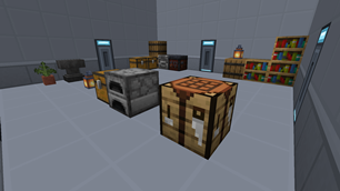Inside a Wide Room: nine blocks on a side, a lit door in every wall.