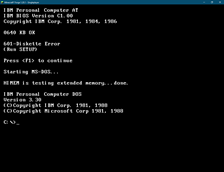 MS-DOS 3.3 on IBM PC/AT