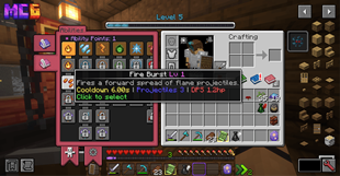 Abilities and skills - Defeat mobs to level up and upgrade abilities and skills