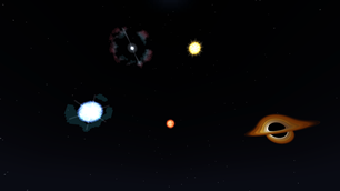 The five sky objects