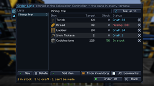 Order Lists