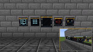 Panels on a facade wall