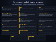 Seventeen mods it knows by name