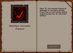 Relentless Usurpation