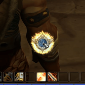 Holy-fire streak — in-game preview