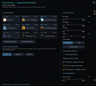 Settings menu