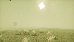 The world above is desolate and barren.