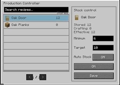 controlador de produção de estoque