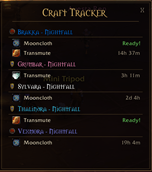 very profession cooldown on all your alts, in one window