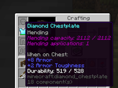 capacity: multiplier with 4 by item durability