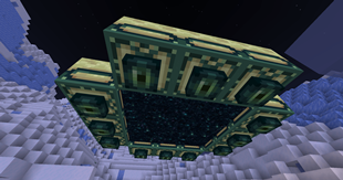 Upside-down portal! Jump up into it!