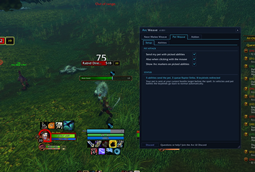 Queued Raptor Strike riding the swing bar in combat