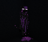 Purple blood marks on an enderman