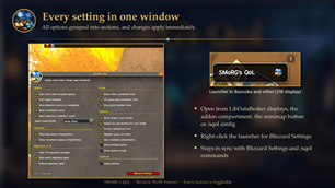 Every setting in one window