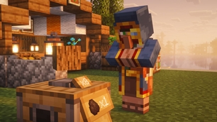 Wandering Trader NPC Inspecting Shop