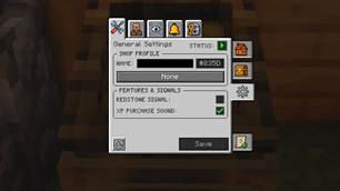 Shop Owner General Settings Tab