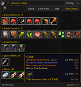 Gold across your characters