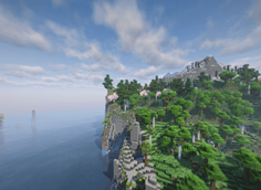 complementary unbound at noon (idk why the leave textures in the top right arent loading)