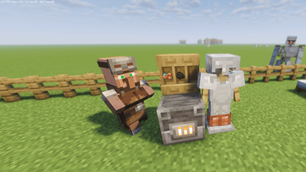 Armorer displaying his armors and smelting metals
