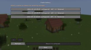 Paste history and undo