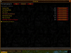 Your quests - one click to group up