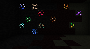 Glowing ores