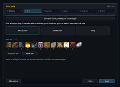 Setup wizard: role