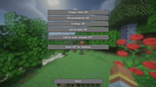 Advanced settings