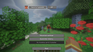The main menu