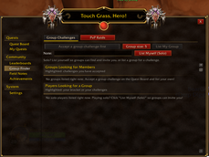 PvE and PvP Group Finder