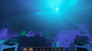 mei mei totem underwater with deriative shaders