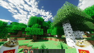 mei mei totem plains biome with deriative shaders